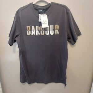 NWT Mens/Unisex BARBOUR Logo Tshirt, sz Lg